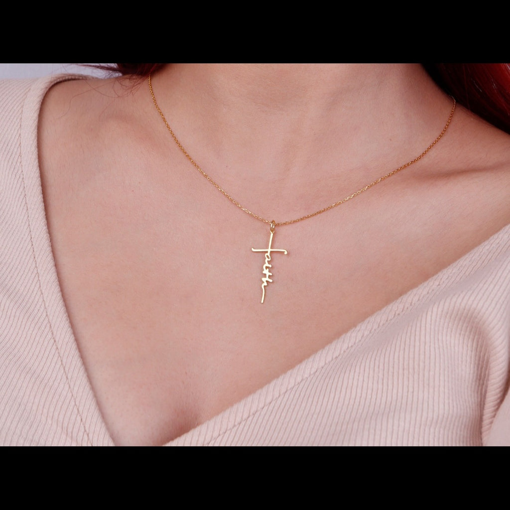 Faith-Driven Cross Necklace